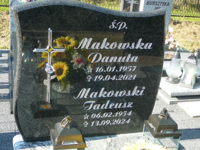 Danuta Makowska 1957 Żory - Grobonet - Wyszukiwarka osób pochowanych
