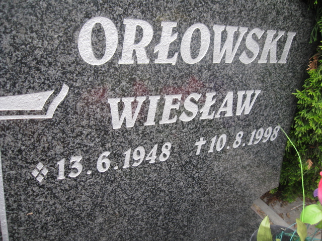 Wiesław Orłowski 1948 Żory - Grobonet - Wyszukiwarka osób pochowanych