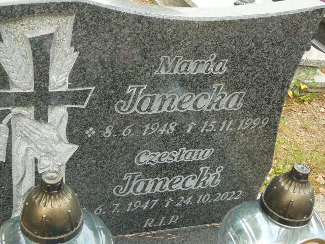 Maria Janecka 1948 Żory - Grobonet - Wyszukiwarka osób pochowanych