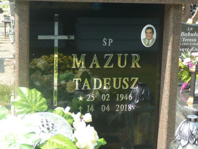 Tadeusz Mazur 1946 Żory - Grobonet - Wyszukiwarka osób pochowanych