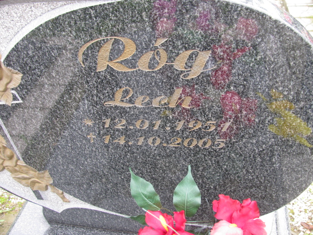 Lech Róg 1951 Żory - Grobonet - Wyszukiwarka osób pochowanych