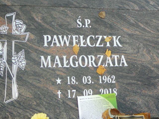 Małgorzata Pawełczyk 1962 Żory - Grobonet - Wyszukiwarka osób pochowanych