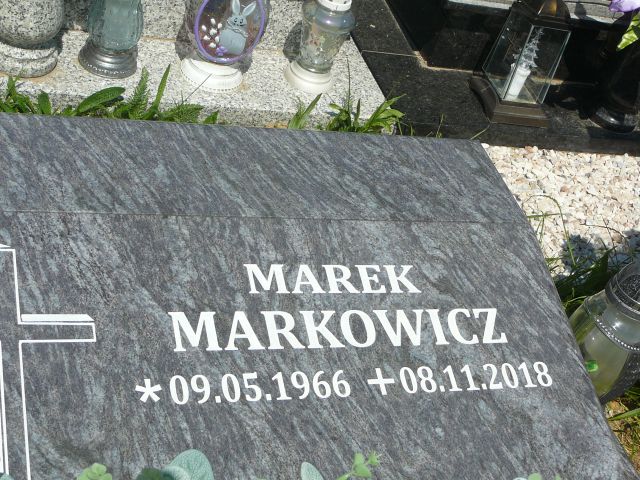 Marek Markowicz 1966 Żory - Grobonet - Wyszukiwarka osób pochowanych