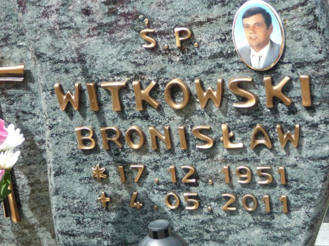 Bronisław Witkowski 1951 Żory - Grobonet - Wyszukiwarka osób pochowanych