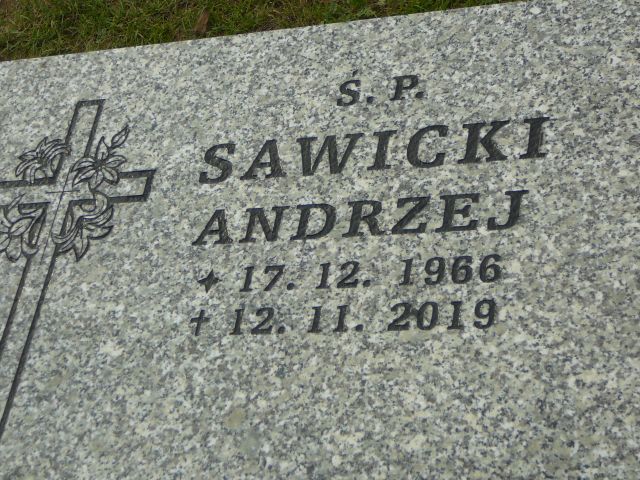Andrzej Sawicki 1966 Żory - Grobonet - Wyszukiwarka osób pochowanych