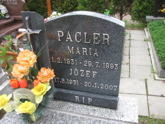 Józef Pacler 1931 Żory - Grobonet - Wyszukiwarka osób pochowanych