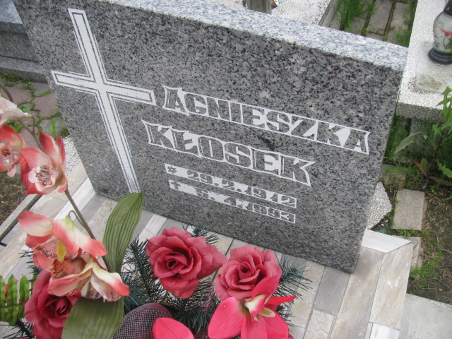 Agnieszka Kłosek 1912 Żory - Grobonet - Wyszukiwarka osób pochowanych