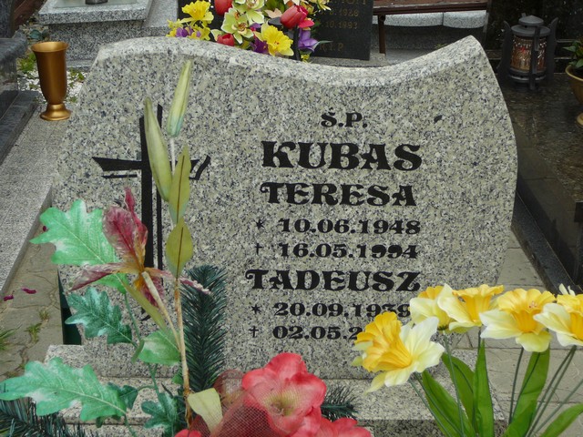Tadeusz Kubas 1939 Żory - Grobonet - Wyszukiwarka osób pochowanych