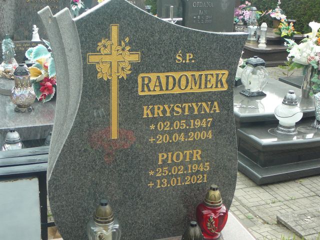 Piotr Radomek 1945 Żory - Grobonet - Wyszukiwarka osób pochowanych