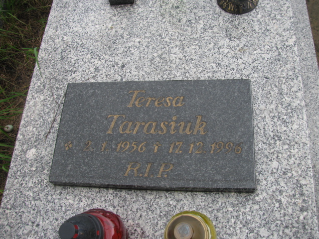 Teresa Tarasiuk 1956 Żory - Grobonet - Wyszukiwarka osób pochowanych