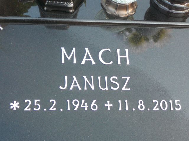 Janusz Mach 1946 Żory - Grobonet - Wyszukiwarka osób pochowanych