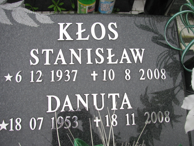 Danuta Kłos 1953 Żory - Grobonet - Wyszukiwarka osób pochowanych