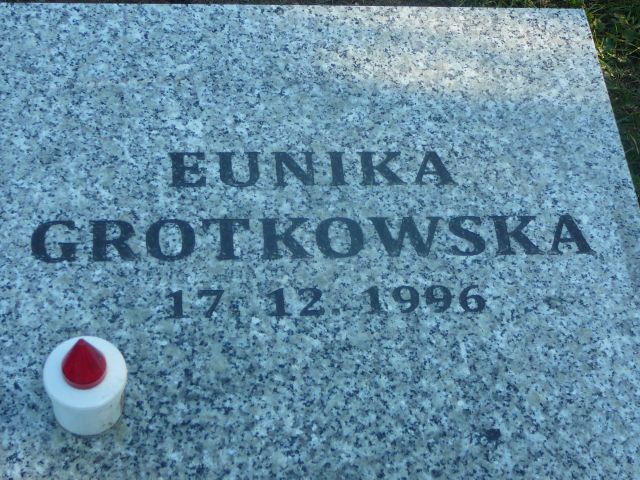 Eunika Grotkowska 1996 Żory - Grobonet - Wyszukiwarka osób pochowanych