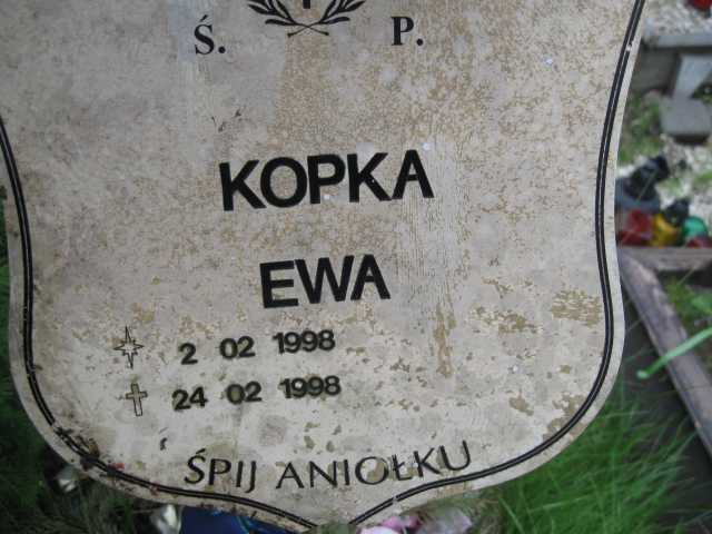 Ewa Kopka 1998 Żory - Grobonet - Wyszukiwarka osób pochowanych