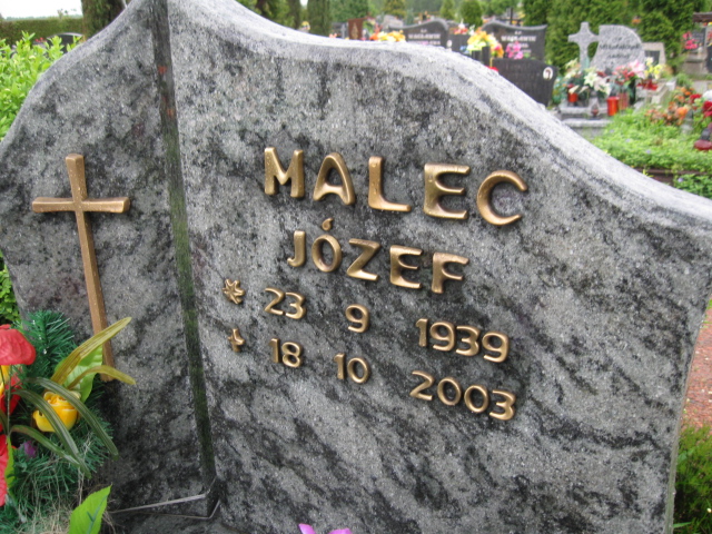 Józef Malec 1939 Żory - Grobonet - Wyszukiwarka osób pochowanych