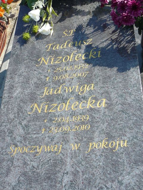 Tadeusz Nizołęcki 1932 Żory - Grobonet - Wyszukiwarka osób pochowanych