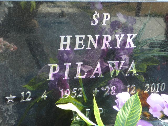 Henryk Pilawa 1952 Żory - Grobonet - Wyszukiwarka osób pochowanych