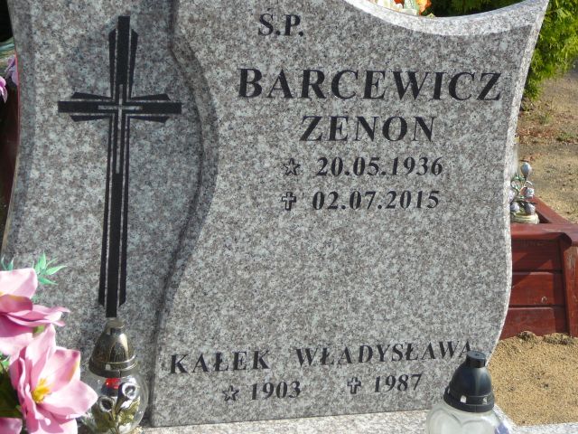 Zenon Barcewicz 1936 Żory - Grobonet - Wyszukiwarka osób pochowanych