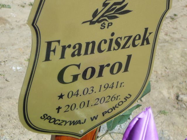 Franciszek Gorol 1941 Żory - Grobonet - Wyszukiwarka osób pochowanych