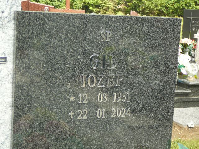 Józef Gil 1951 Żory - Grobonet - Wyszukiwarka osób pochowanych