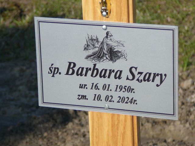 Barbara Szary 1950 Żory - Grobonet - Wyszukiwarka osób pochowanych