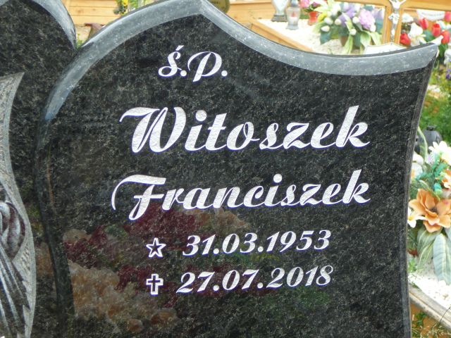 Franciszek Witoszek 1953 Żory - Grobonet - Wyszukiwarka osób pochowanych