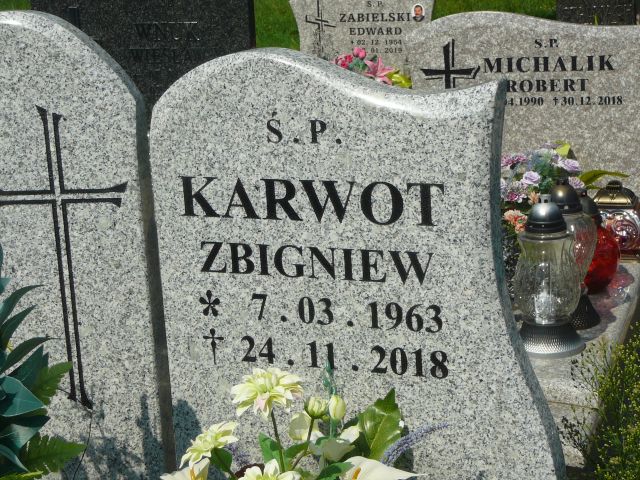 Zbigniew Karwot 1963 Żory - Grobonet - Wyszukiwarka osób pochowanych