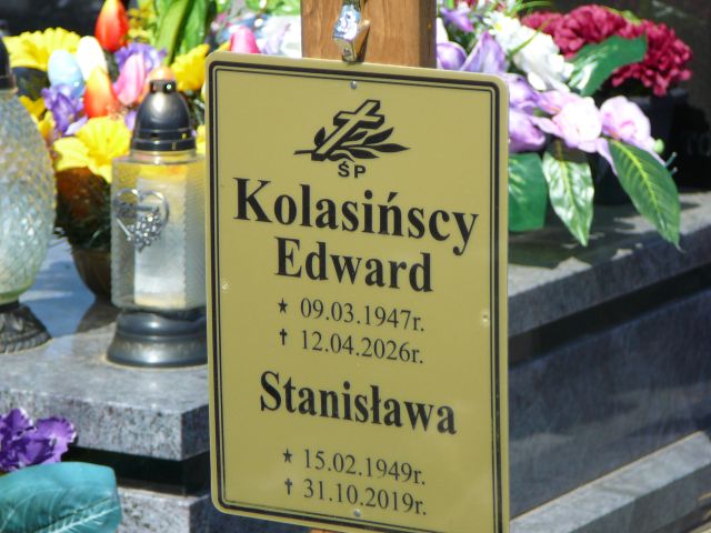 Grób Edward Kolasiński