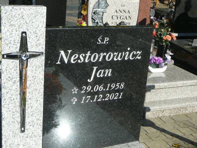 Jan Nestorowicz 1958 Żory - Grobonet - Wyszukiwarka osób pochowanych