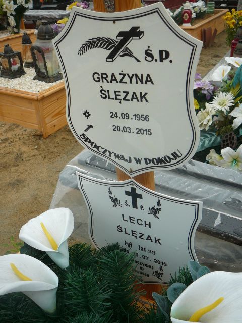 Grażyna Ślęzak 1956 Żory - Grobonet - Wyszukiwarka osób pochowanych