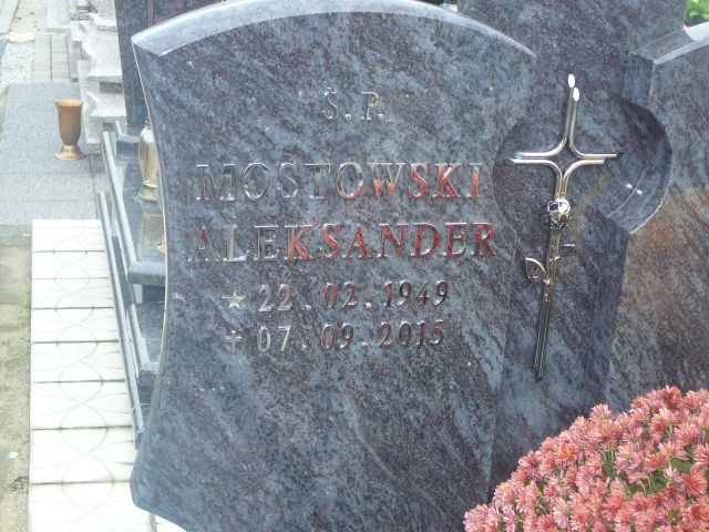 Aleksander Mostowski 1949 Żory - Grobonet - Wyszukiwarka osób pochowanych