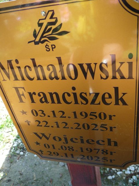 Franciszek Michałowski 1950 Żory - Grobonet - Wyszukiwarka osób pochowanych