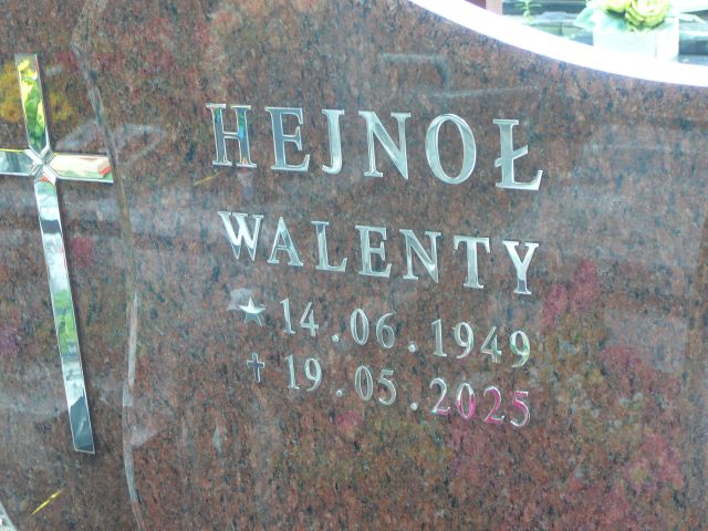 Walenty Hejnoł 1949 Żory - Grobonet - Wyszukiwarka osób pochowanych