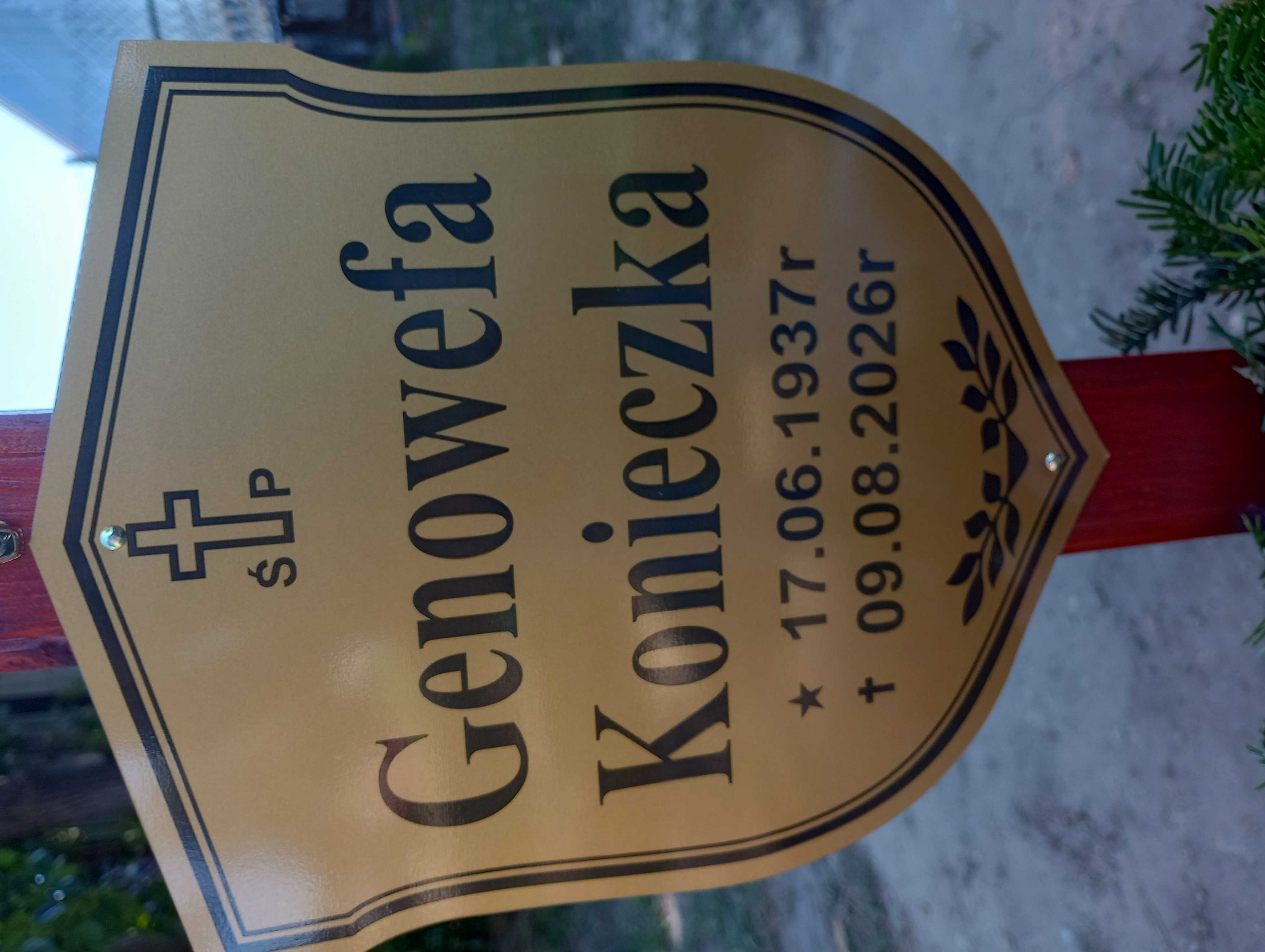 Genowefa Konieczka 1937 Żory - Grobonet - Wyszukiwarka osób pochowanych