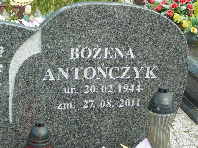 Bożena Antończyk 1944 Żory - Grobonet - Wyszukiwarka osób pochowanych