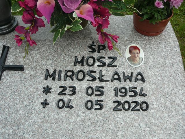 Mirosława Mosz 1954 Żory - Grobonet - Wyszukiwarka osób pochowanych