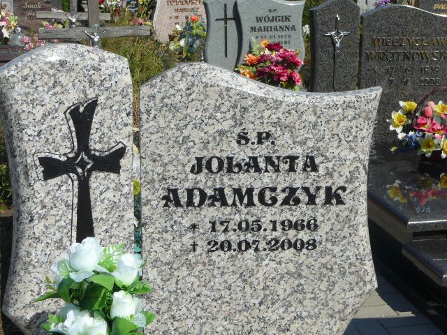 Jolanta Adamczyk 1966 Żory - Grobonet - Wyszukiwarka osób pochowanych
