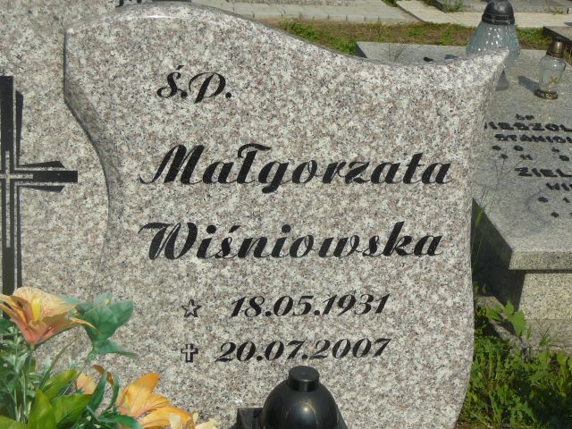 Małgorzata Wiśniowska 1931 Żory - Grobonet - Wyszukiwarka osób pochowanych