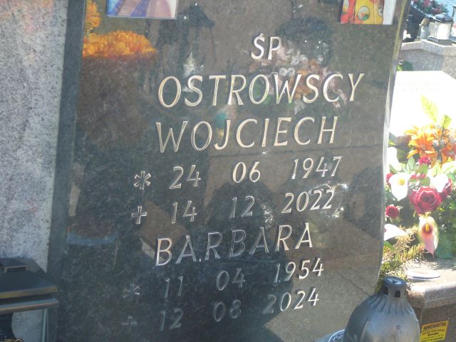 Barbara Ostrowska 1954 Żory - Grobonet - Wyszukiwarka osób pochowanych