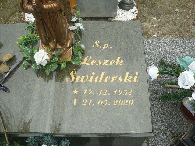 Leszek Świderski 1952 Żory - Grobonet - Wyszukiwarka osób pochowanych