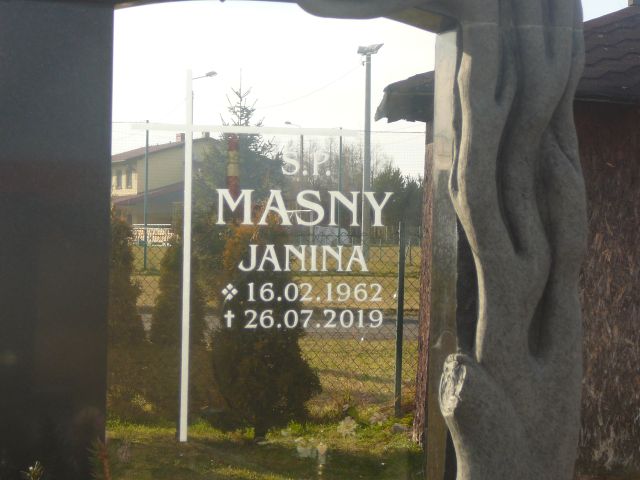 Janina Masny 1962 Żory - Grobonet - Wyszukiwarka osób pochowanych