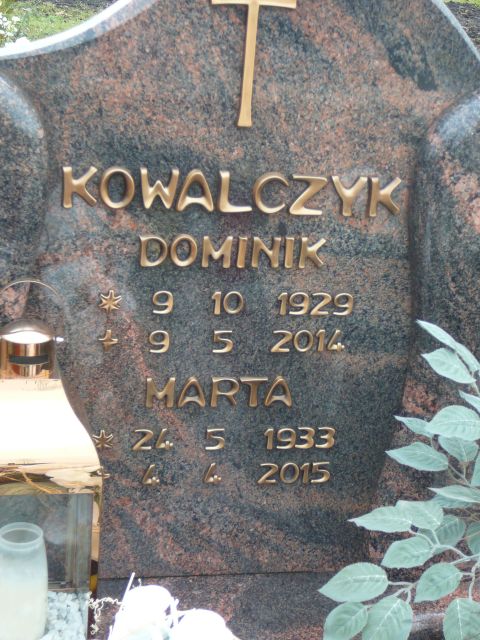 Marta Kowalczyk 1933 Żory - Grobonet - Wyszukiwarka osób pochowanych