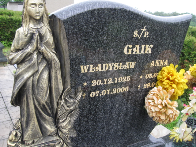 Anna Gaik 1927 Żory - Grobonet - Wyszukiwarka osób pochowanych