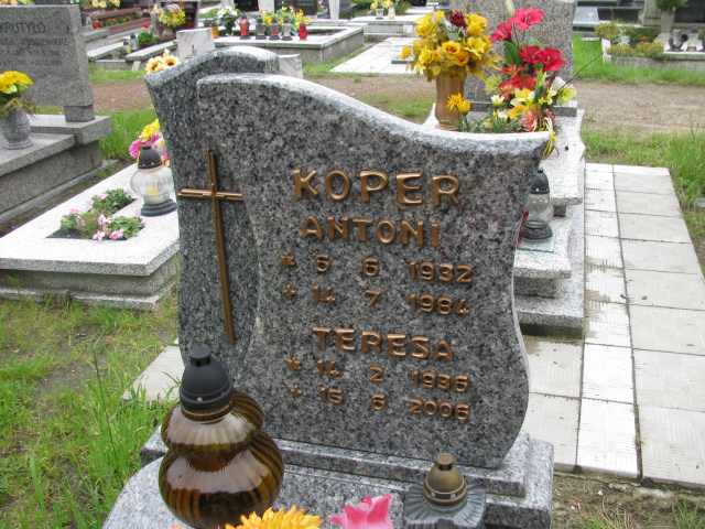 Antoni Koper 1932 Żory - Grobonet - Wyszukiwarka osób pochowanych