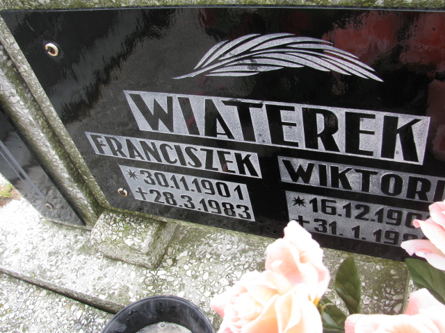 Wiktoria Wiaterek 1903 Żory - Grobonet - Wyszukiwarka osób pochowanych