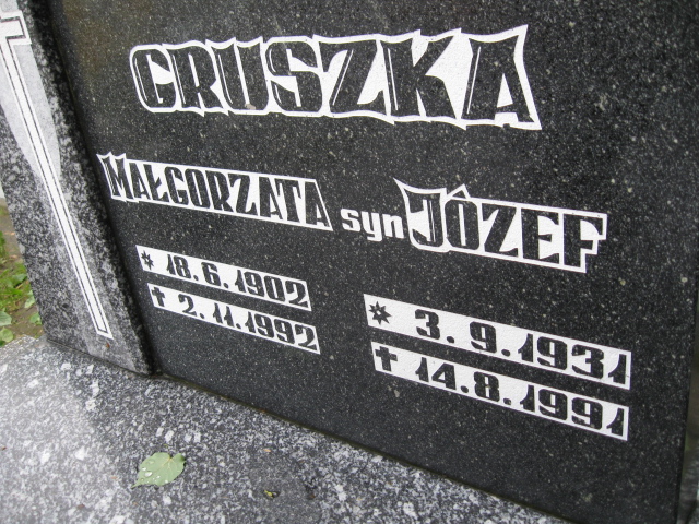 Małgorzata Gruszka 1902 Żory - Grobonet - Wyszukiwarka osób pochowanych