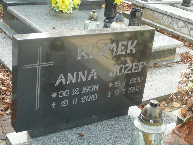 Józef Klimek 1930 Żory - Grobonet - Wyszukiwarka osób pochowanych