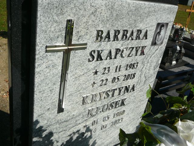 Barbara Skapczyk 1983 Żory - Grobonet - Wyszukiwarka osób pochowanych
