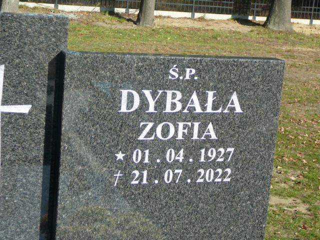 Zofia Dybała 1927 Żory - Grobonet - Wyszukiwarka osób pochowanych